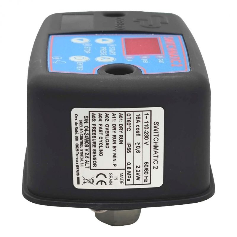 Pressostat surpresseur électronique 0-8 bars 230V - Switchmatic 2