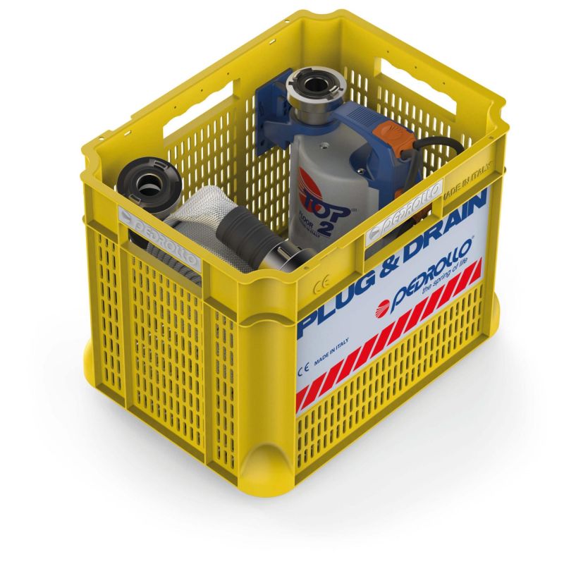 Kit d'Urgence pour Inondation PEDROLLO PLUG&DRAIN avec Flotteur 220V 9 m3/h 0.37kW