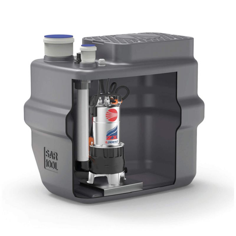 Kit Station de Relevage Pedrollo SAR 100L ZXM 1A/40 - Complet 220V 15 m3/h