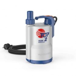 Pompe de Relevage 220v Pedrollo TOP 2 FLOOR Eau de Pluie Type serpillière sans Flotteur 6 m3/h 0.37 kW