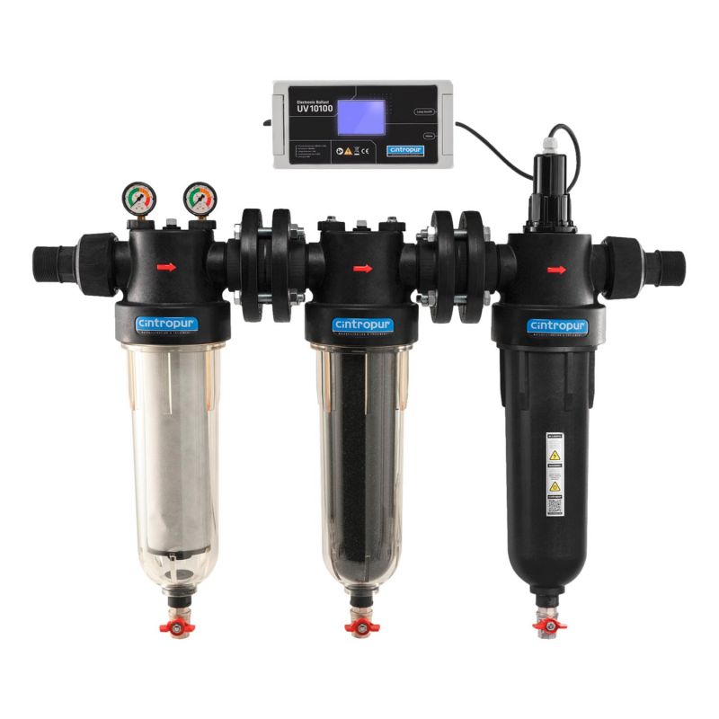 Stérilisateur UV 95W + filtre charbon actif Cintropur Trio-UV 10100