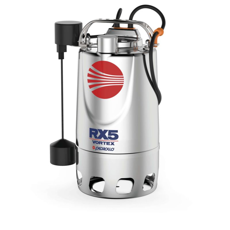 Pompe de Relevage 220v Pedrollo RX M Vortex 540 GM Eaux Usées avec Flotteur 14.4 m3/h 1.1 kW