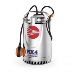 Pompe de Relevage 220v Pedrollo RXm 4 Eau de Pluie avec Flotteur 11.4 m3/h 0.75 kW