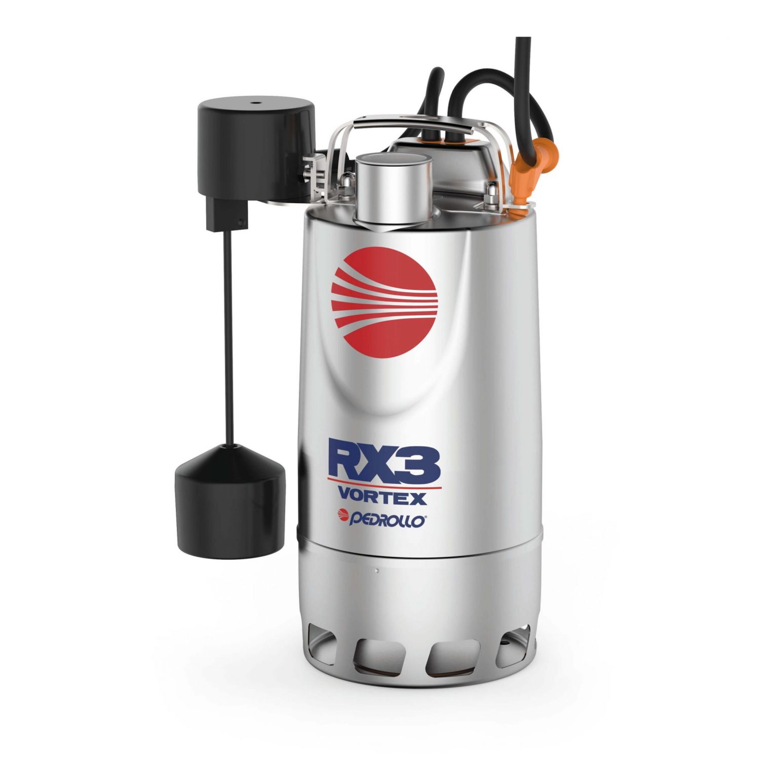 Pompe de Relevage Pedrollo RX M 320 Vortex GM Eaux Usées Flotteur Vertical 220v 9.6 m3/h 0.55 kW