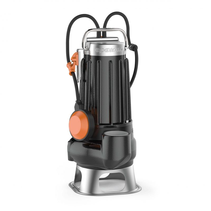 Pompe de Relevage Bi-canal 220v gros débit Pedrollo MCm 15/45 Eaux Usées Flotteur intégré 24 m3/h 1.10 kW