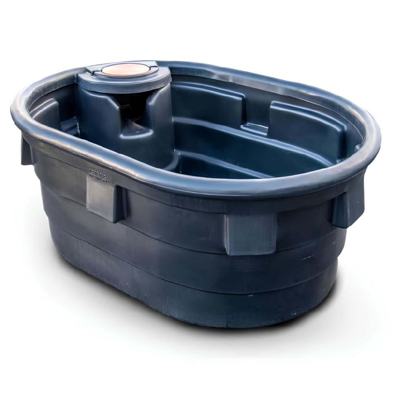 Bac de pâturage Rototec QUALIBAC haut débit 500L ovale