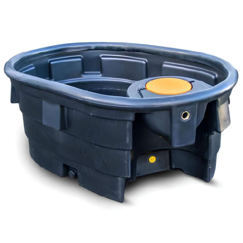 Bac de pâturage Rototec QUALIBAC haut débit 500L ovale