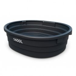 Bac de pâturage Rototec QUALIBAC Grand troupeau 1400L ovale