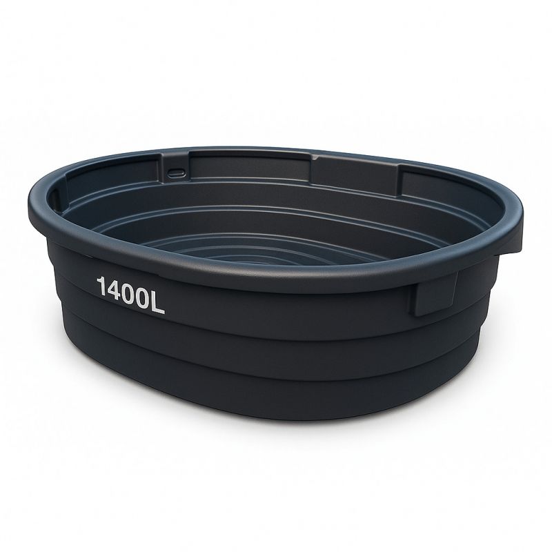 Bac de pâturage Rototec QUALIBAC Grand troupeau 1400L ovale