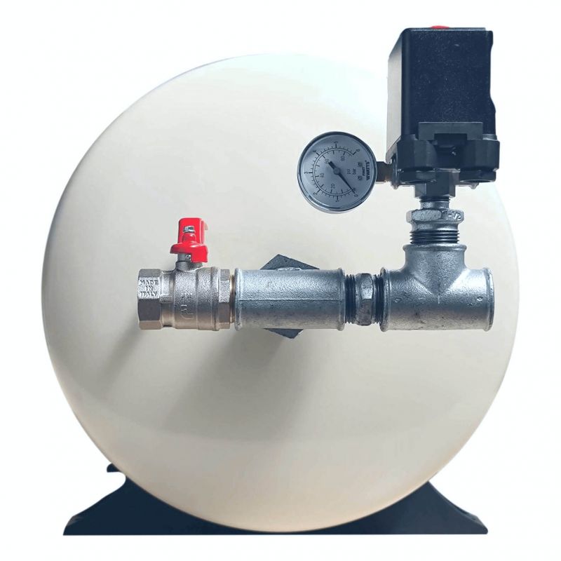 Kit complet ballon surpresseur à diaphragme PWB 60L horizontal