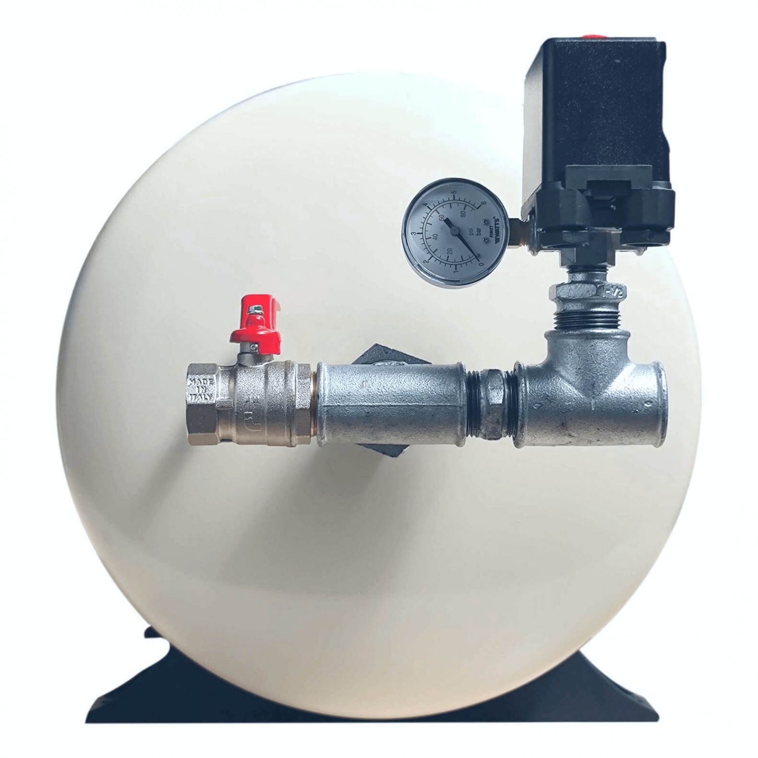 Kit complet ballon surpresseur à diaphragme PWB 80L horizontal