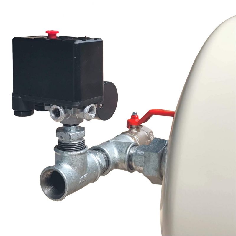 Kit complet ballon surpresseur à diaphragme PWB 60L horizontal