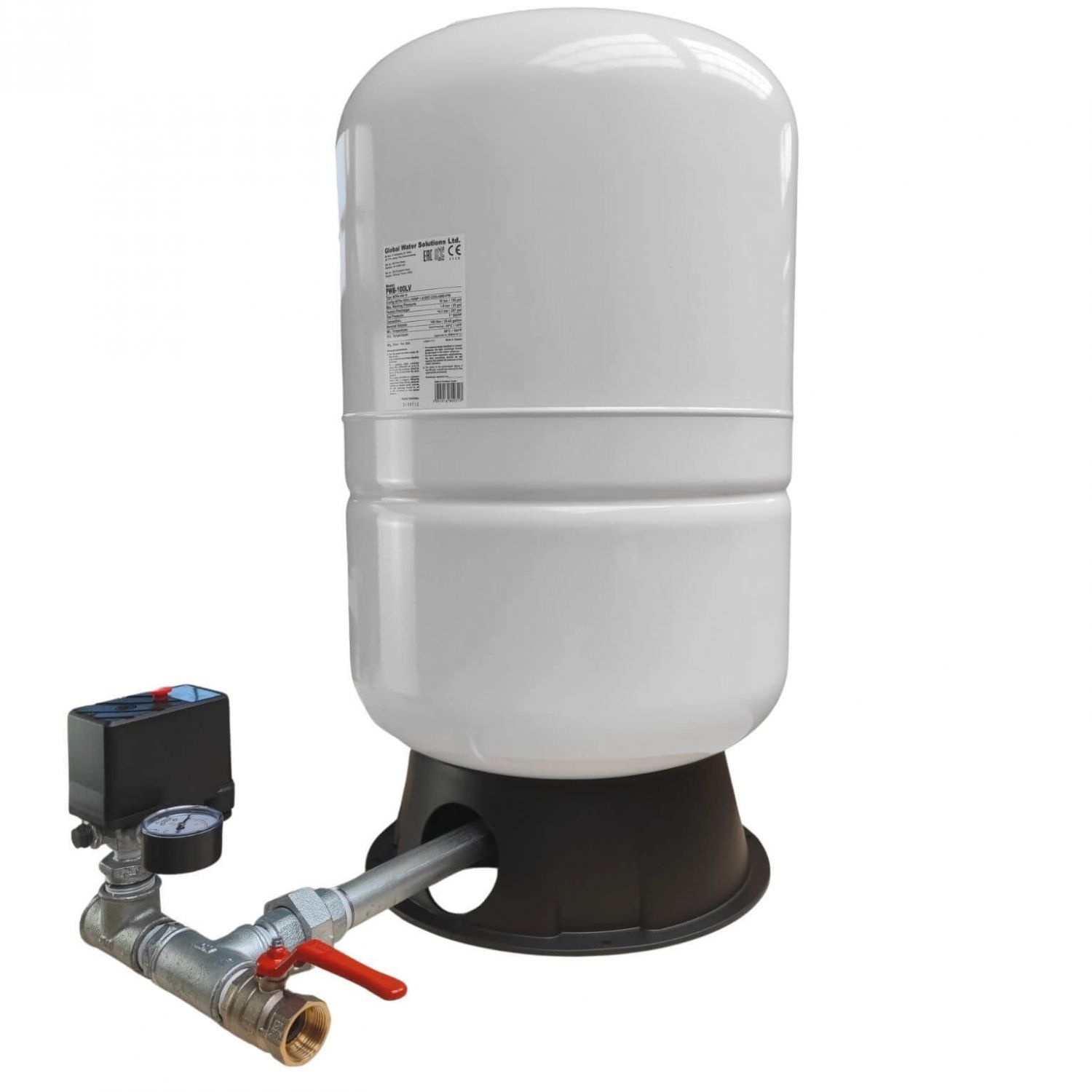 Kit complet ballon surpresseur à diaphragme PWB 100L vertical