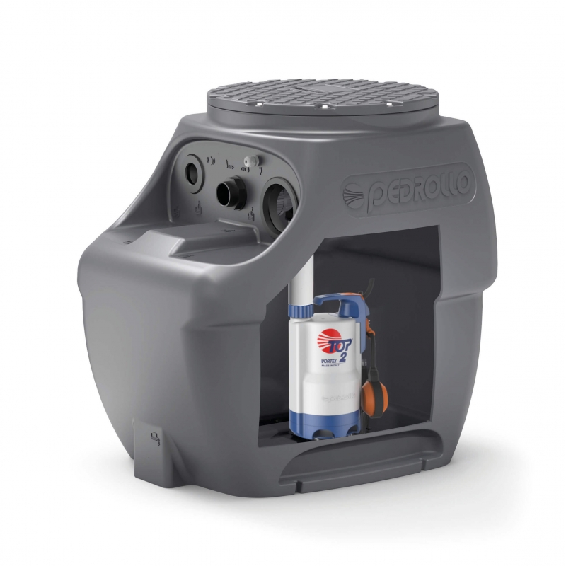 Station de relevage 250L Pedrollo SAR 250 TOP 2 Vortex Eaux Usées mono 6 m3/h