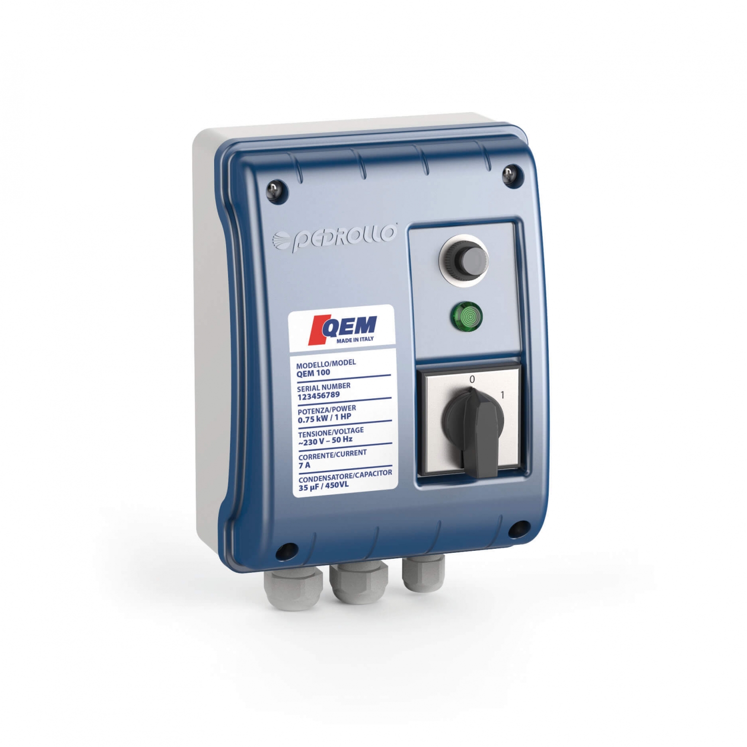 Pompe Immergée Monophasé 220V 3" PEDROLLO 1.1kW 3SRm-2/41 1.8 m3/h à 13.3 bars