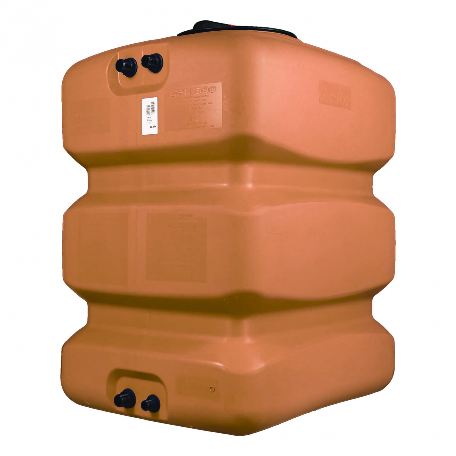Cuve 500L aérienne de récupération d'eau - Réservoir compact terracotta - ELBI CPN500
