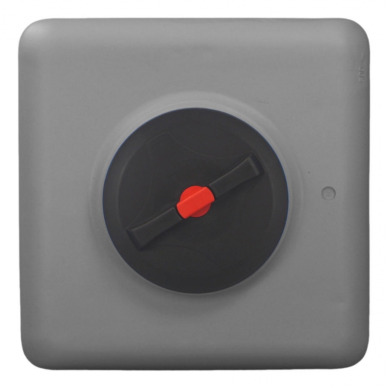 Cuve 500L aérienne de récupération d'eau - Réservoir cubique gris - ELBI CBA500