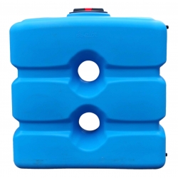Cuve 1000L aérienne de récupération d'eau - Réservoir compact bleu - ELBI CPN1000