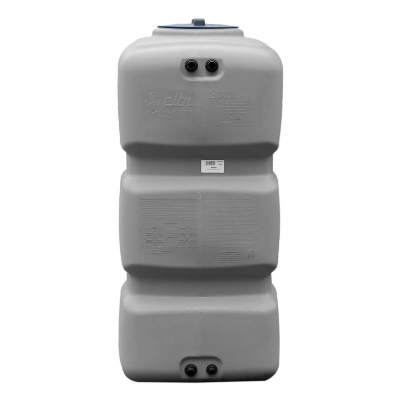 Cuve 800L aérienne de récupération d'eau - Réservoir compact gris - ELBI CPN800