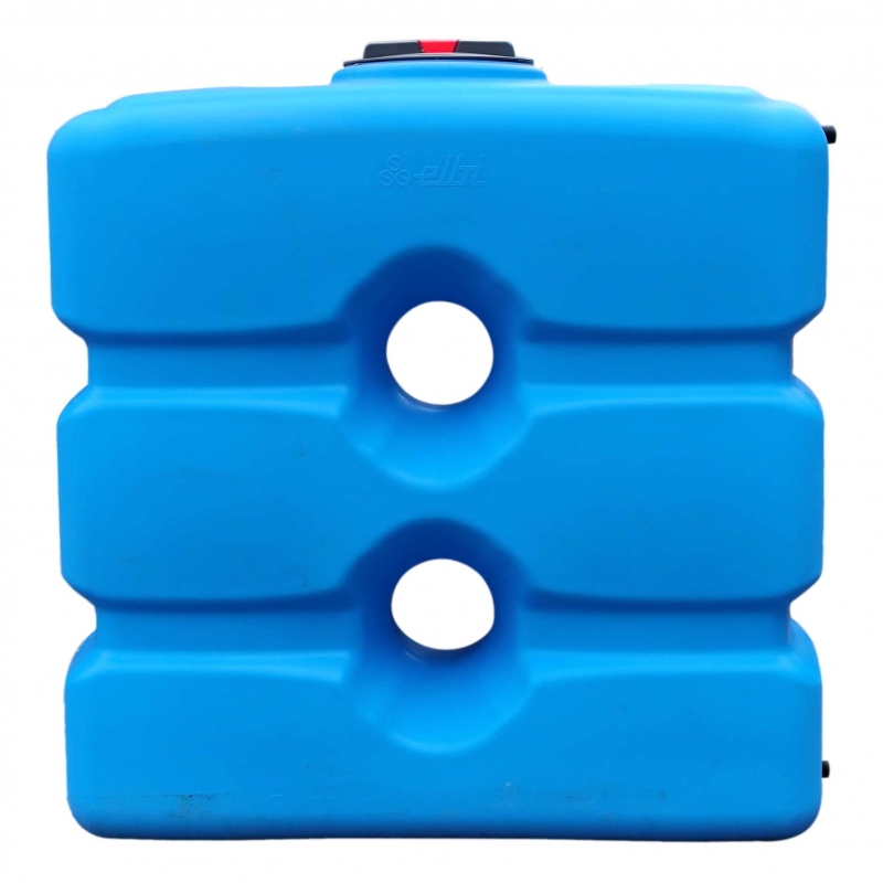 Cuve 800L aérienne de récupération d'eau - Réservoir compact bleu - ELBI CPN800