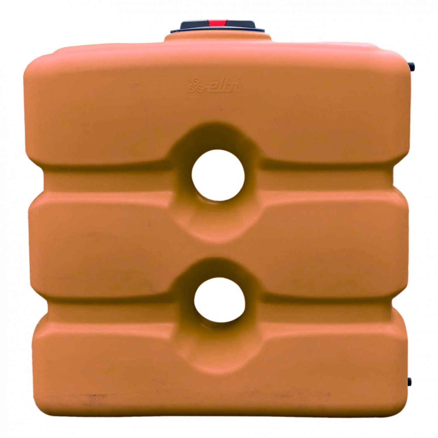 Cuve 800L aérienne de récupération d'eau - Réservoir compact terracotta - ELBI CPN800