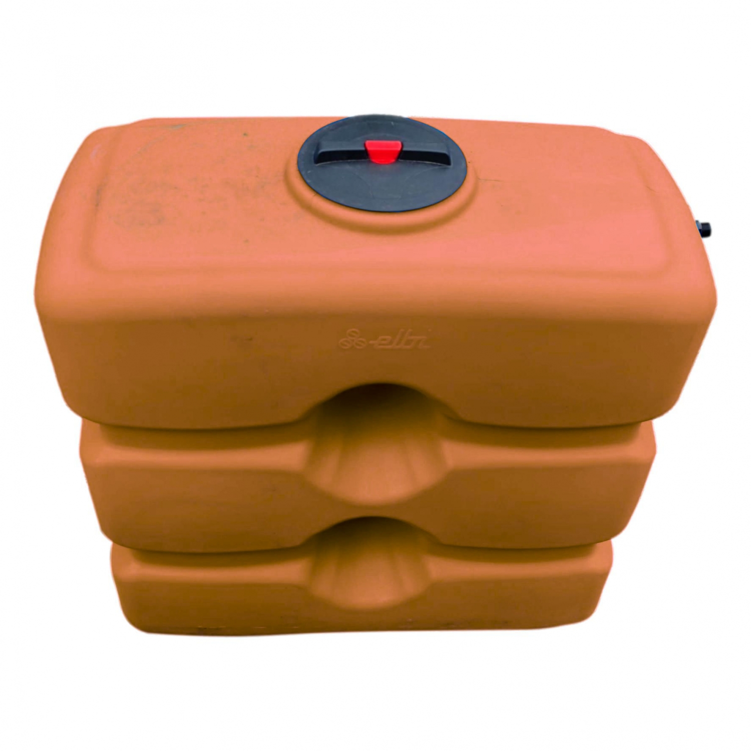 Cuve 800L aérienne de récupération d'eau - Réservoir compact terracotta - ELBI CPN800