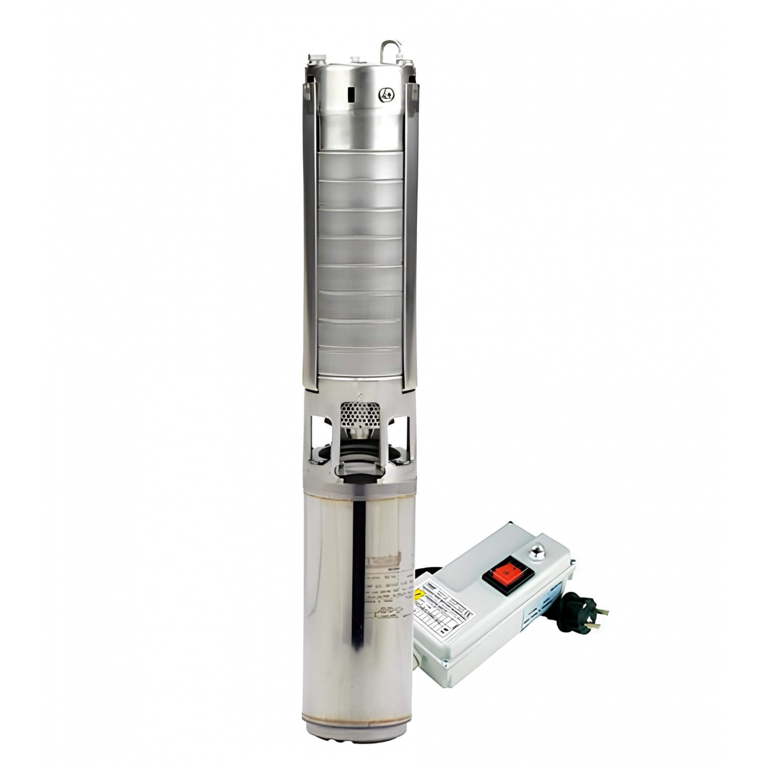 Pompe de forage 4'' à turbine inox Orlando - 2,2kW monophasé - 2,7m³/h à 160HMT