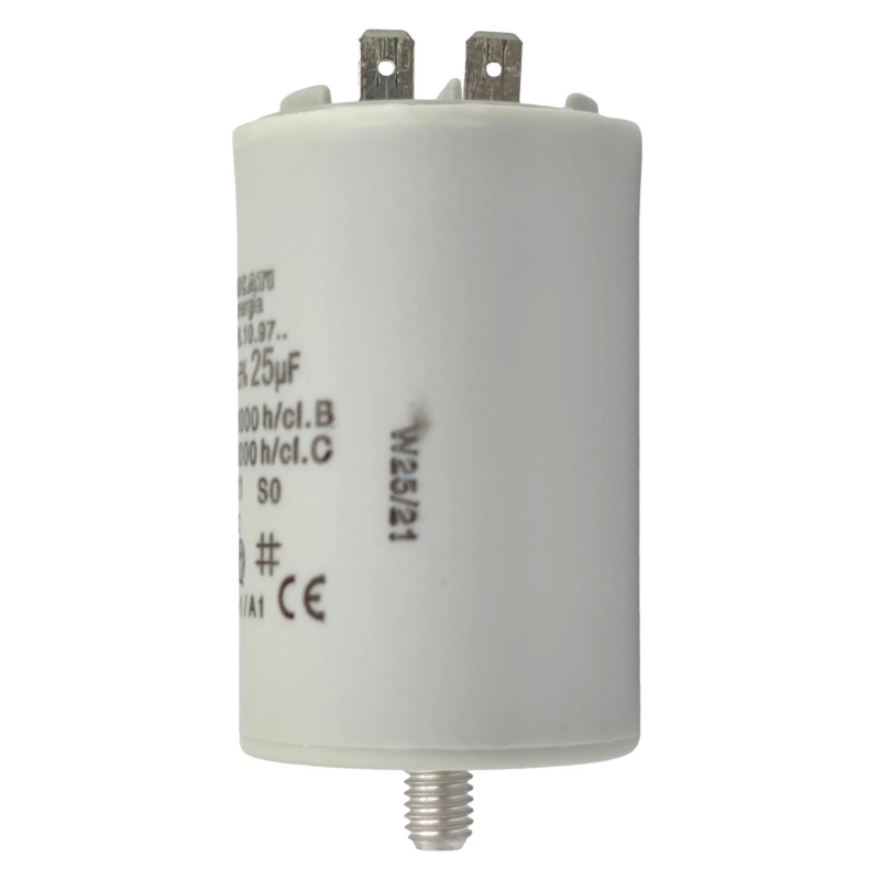 Condensateur Moteur Permanent 25uF 450V à Cosses Faston