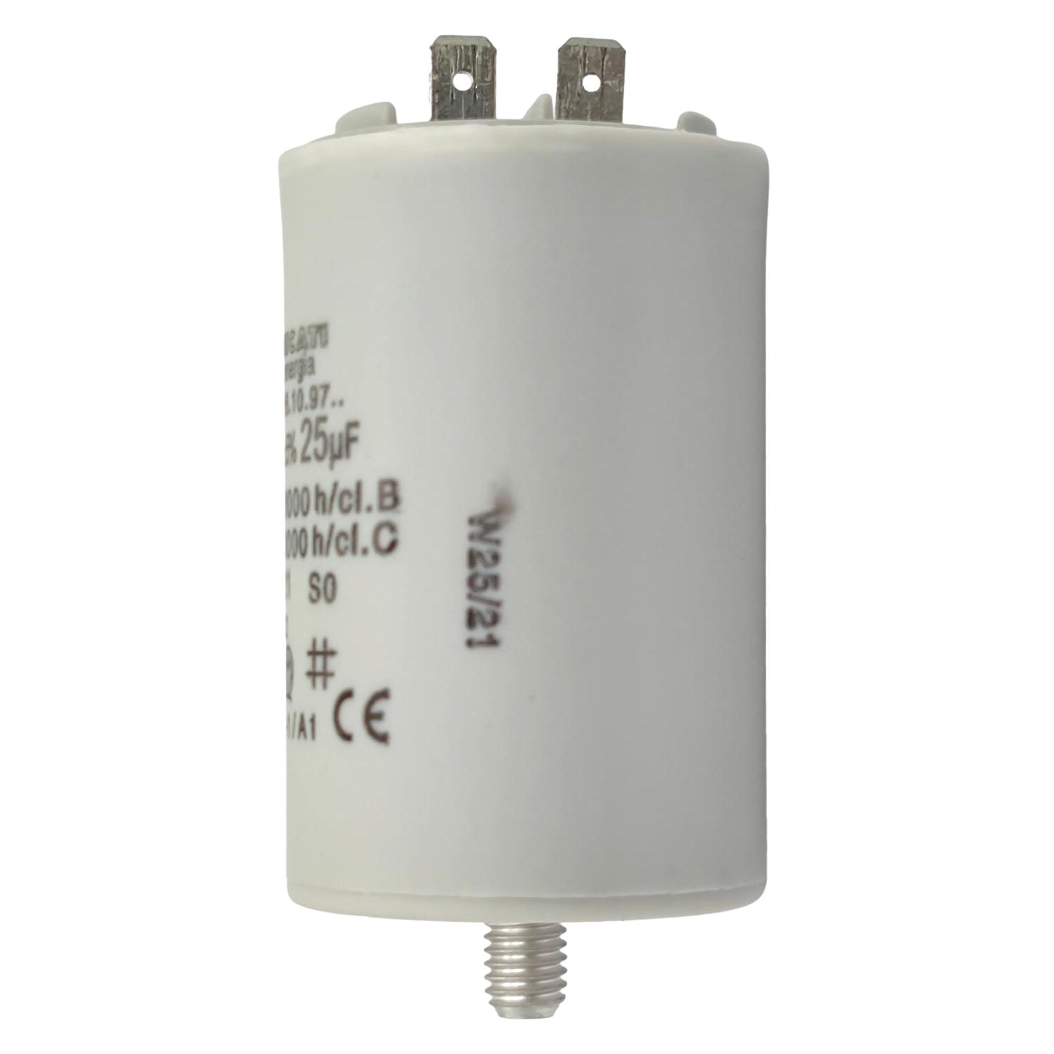 Condensateur Moteur Permanent 25uF 450V à Cosses Faston