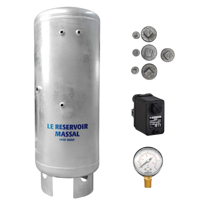 Kit Complet Réservoir Galvanisé Massal SP type ACS 300 litres 6 bars