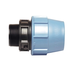 Raccord PP à compression mâle PN16 pour tuyau PE D20x3/4''