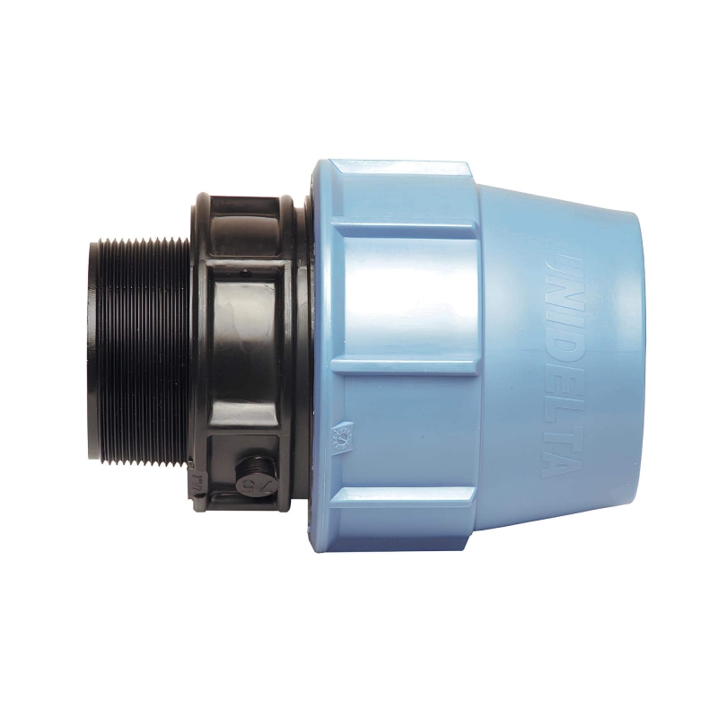 Raccord PP à compression mâle PN16 pour tuyau PE D20x3/4''