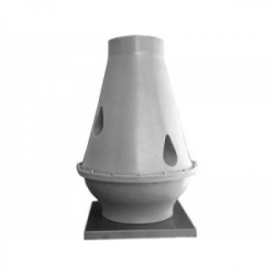 Tourelle toiture centrifuge à jet vertical en polypropylène Ø45T6