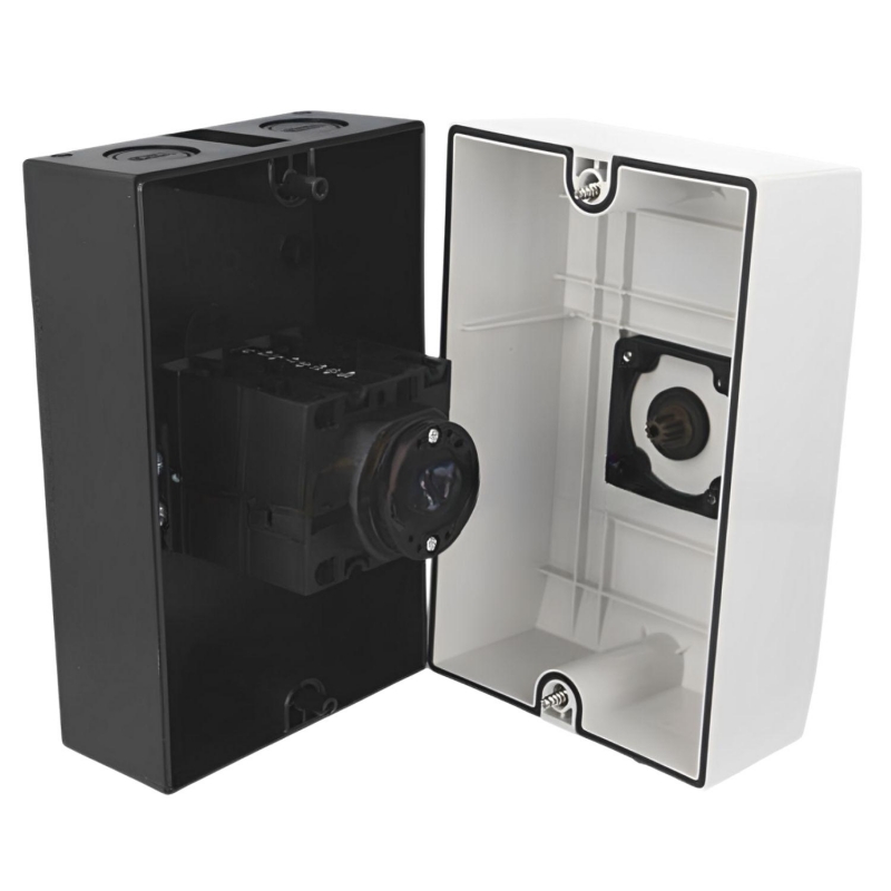 Inverseur de sens de rotation pour moteur monophasé/triphasé - 63A - Boîtier IP65