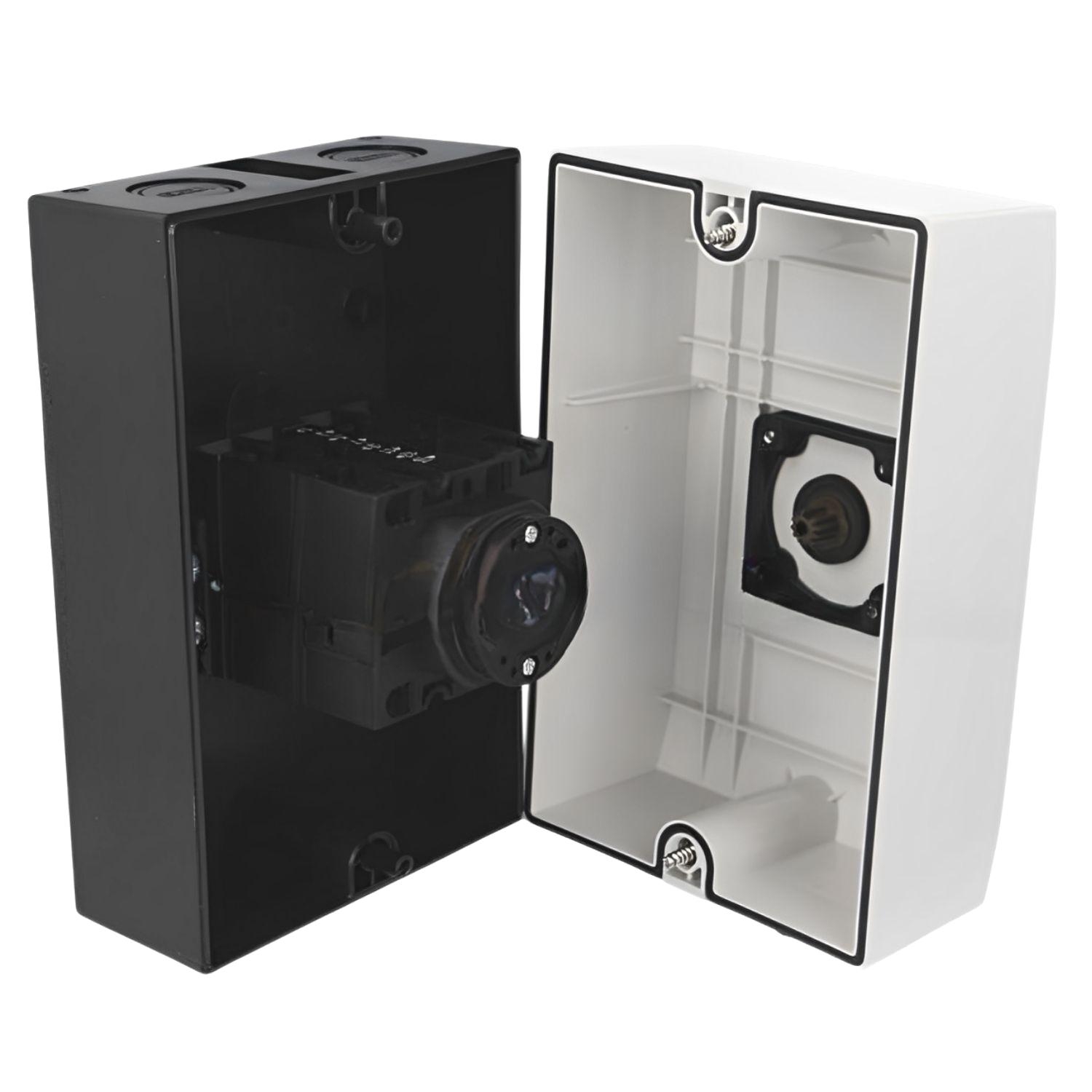 Inverseur de sens de rotation pour moteur monophasé/triphasé - 63A - Boîtier IP65