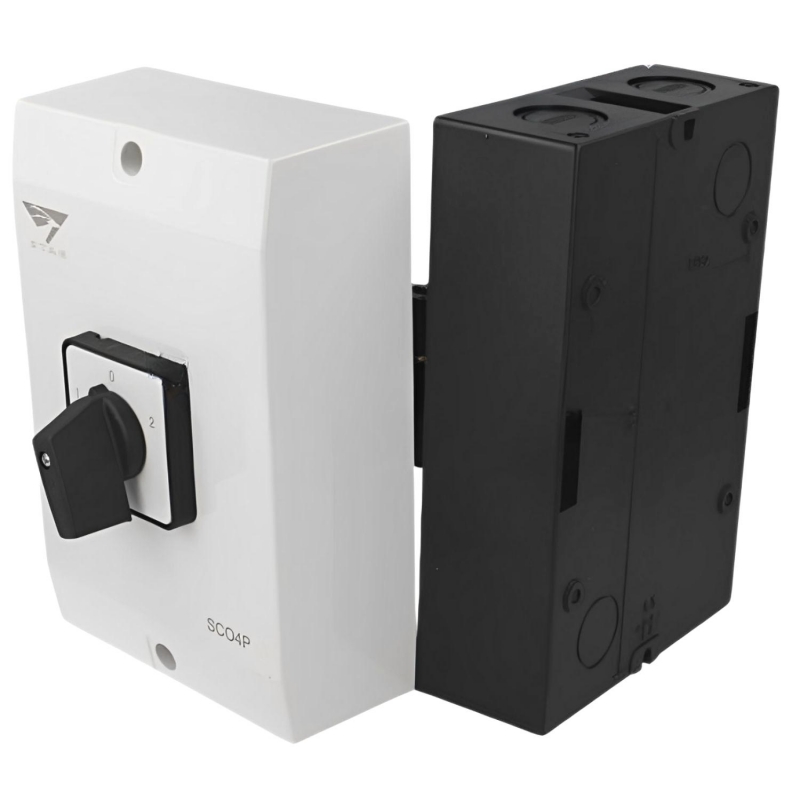 Inverseur de sens de rotation pour moteur monophasé/triphasé - 63A - Boîtier IP65