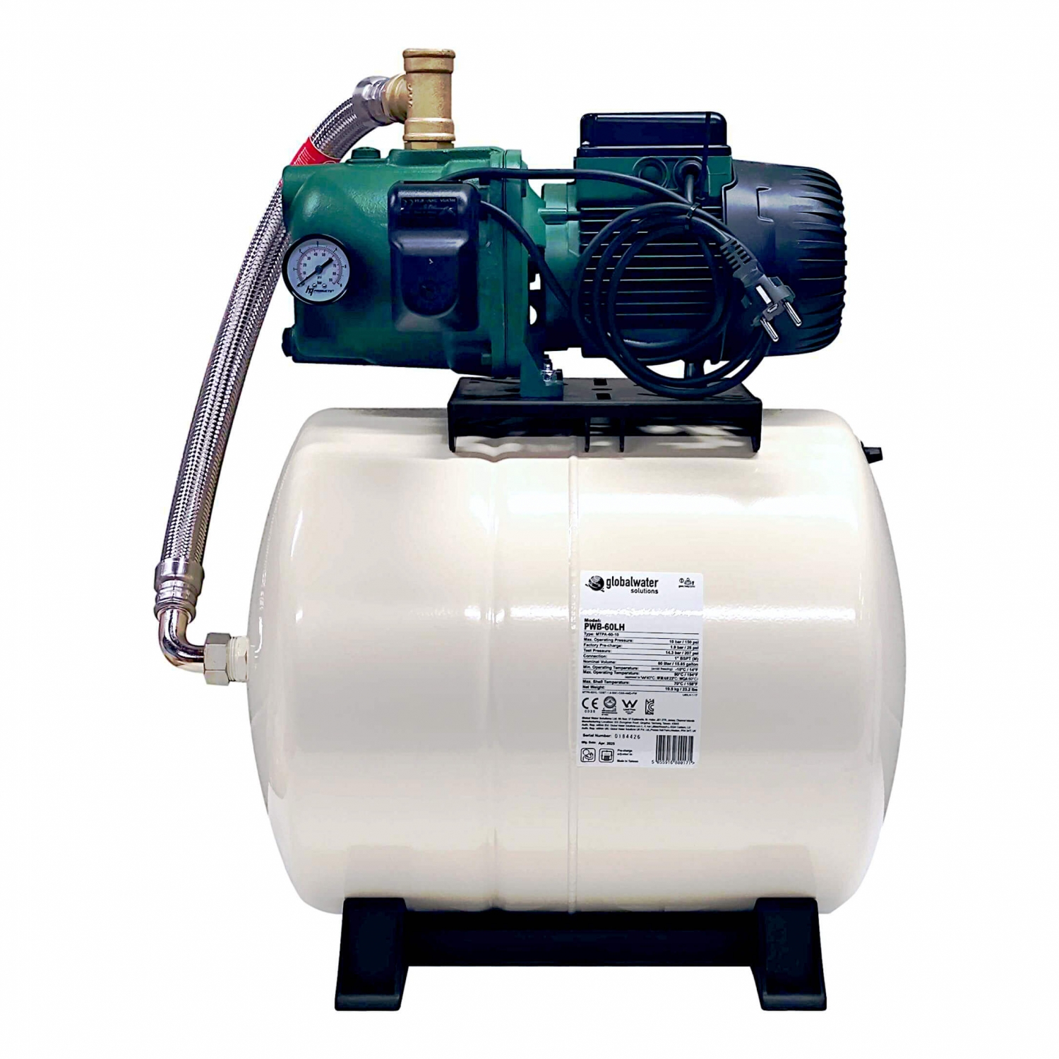 Surpresseur DAB JET 102 + Réservoir diaphragme GSW 24L - 3 m³/h à 2,8 bars