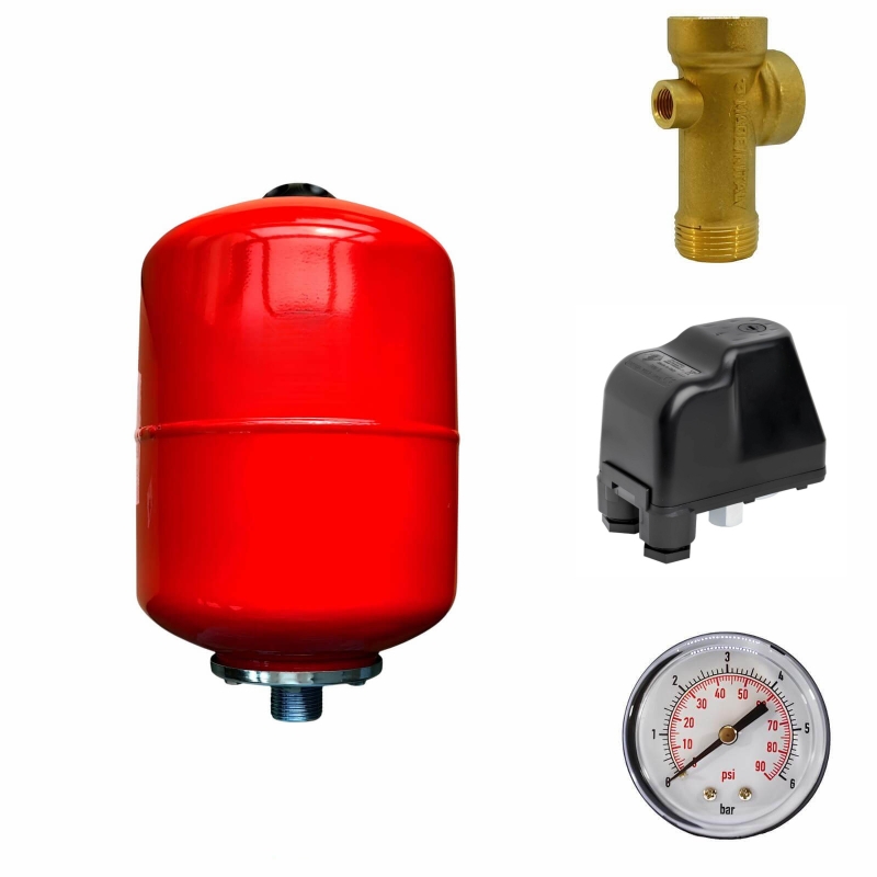 Kit complet ballon surpresseur à vessie VAREM sphérique 8L