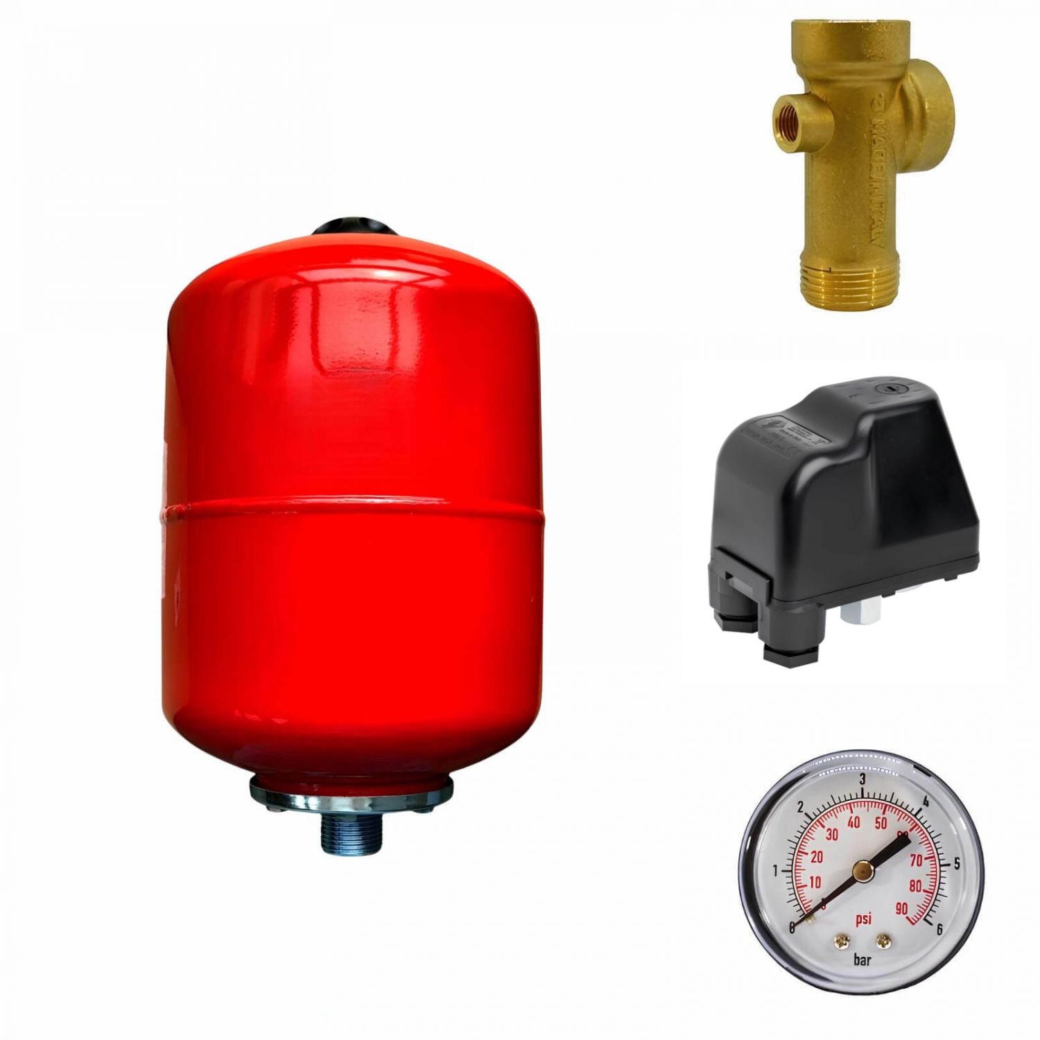 Kit complet ballon surpresseur à vessie VAREM sphérique 8L