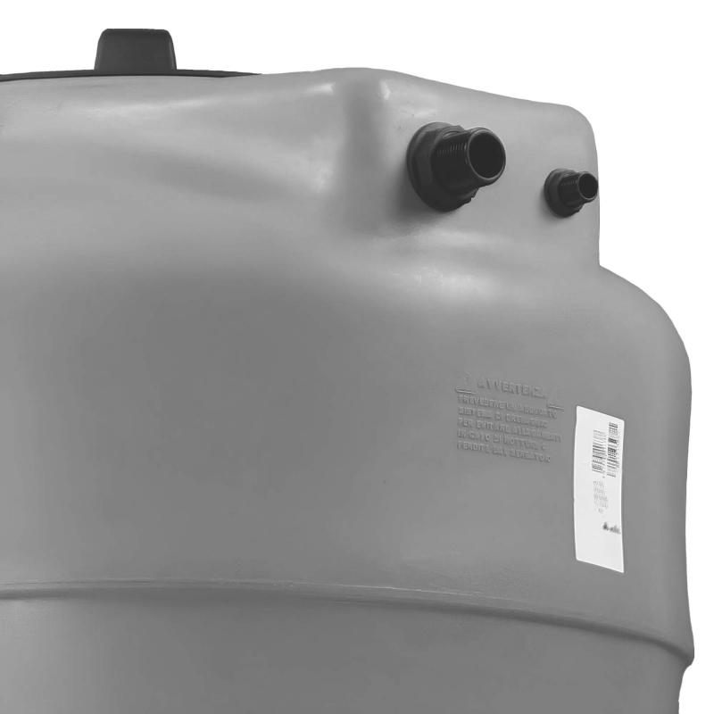 Cuve 1000L aérienne de récupération d'eau - Réservoir vertical gris - ELBI CV1000