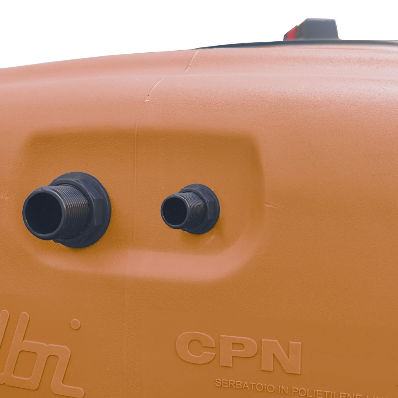 Cuve 500L aérienne de récupération d'eau - Réservoir compact terracotta - ELBI CPN500