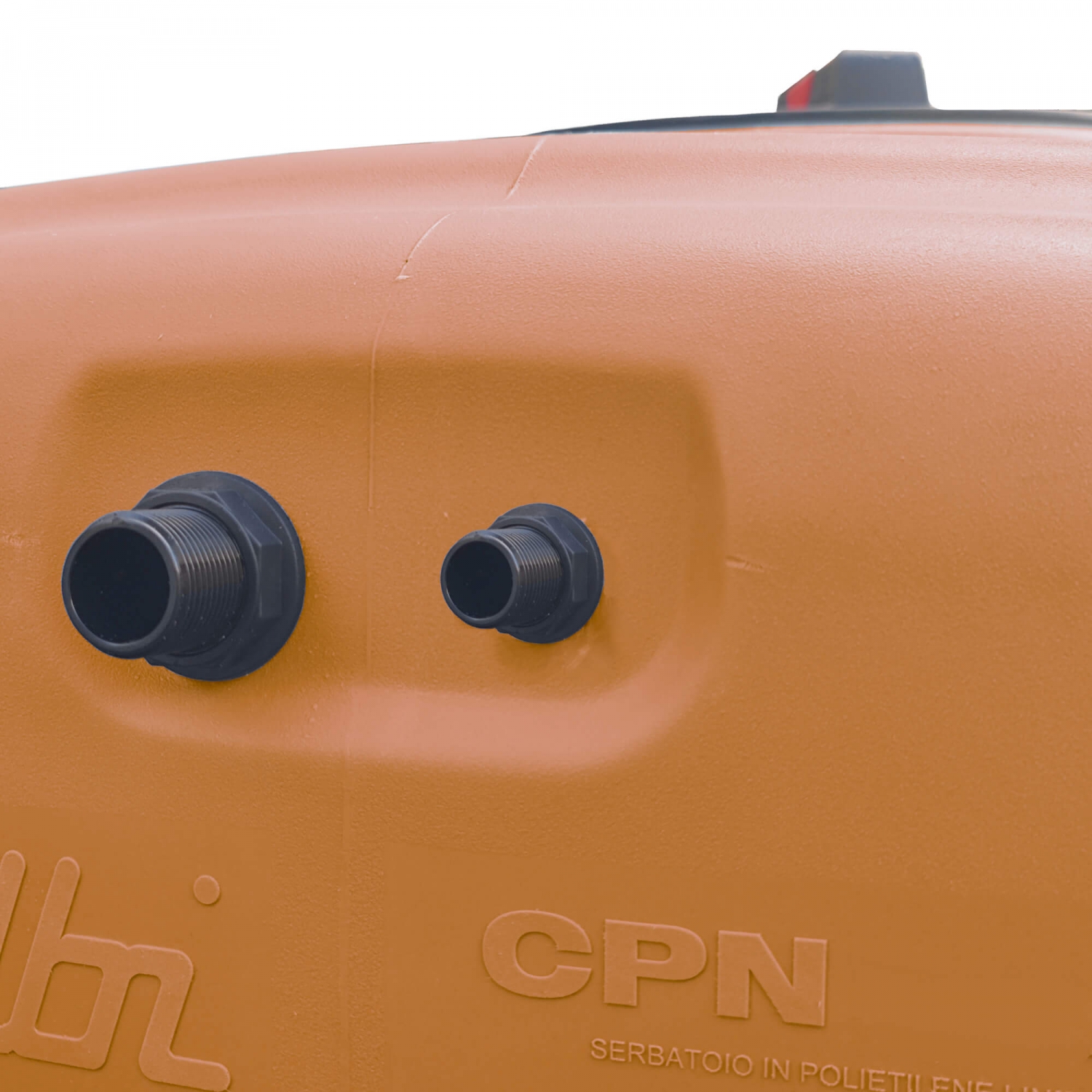 Cuve 800L aérienne de récupération d'eau - Réservoir compact terracotta - ELBI CPN800