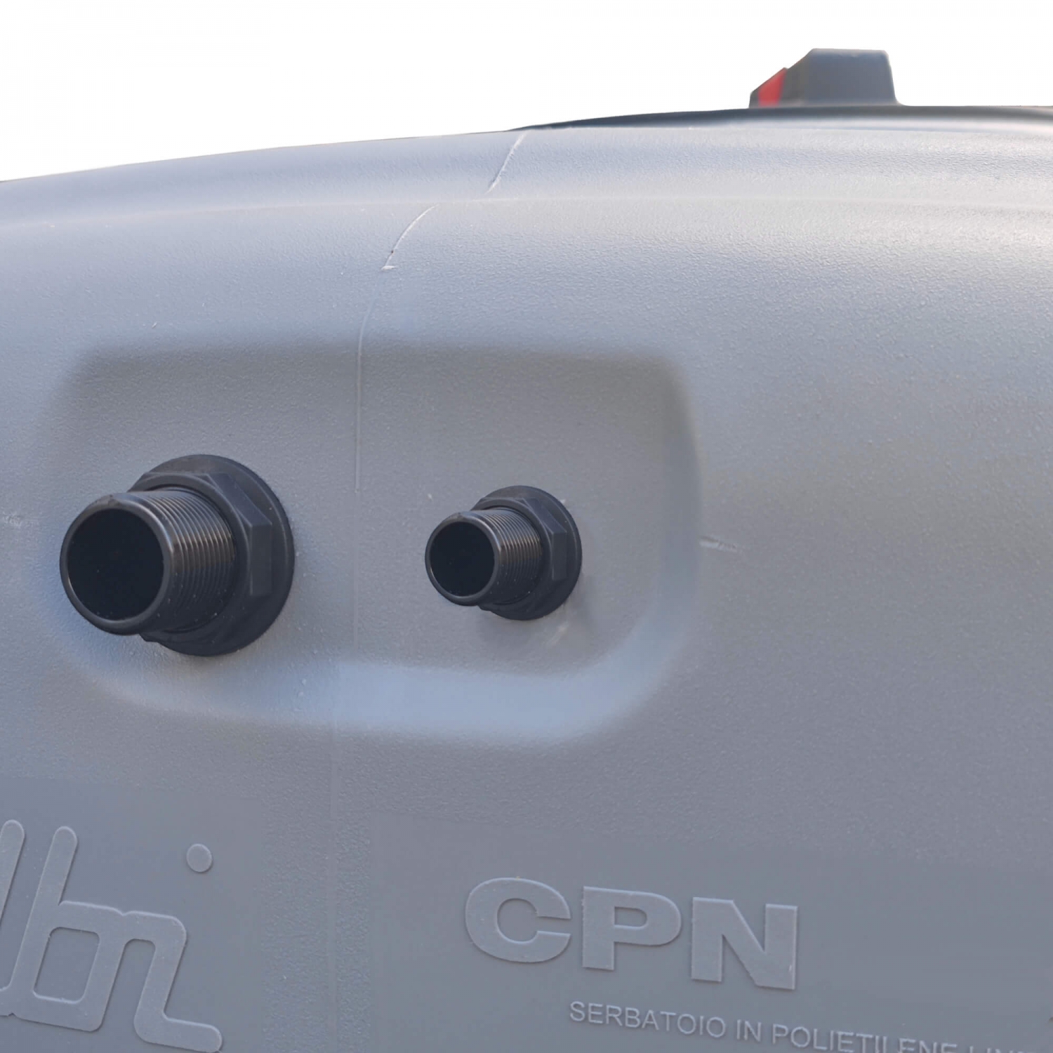 Cuve 500L aérienne de récupération d'eau - Réservoir compact gris - ELBI CPN500