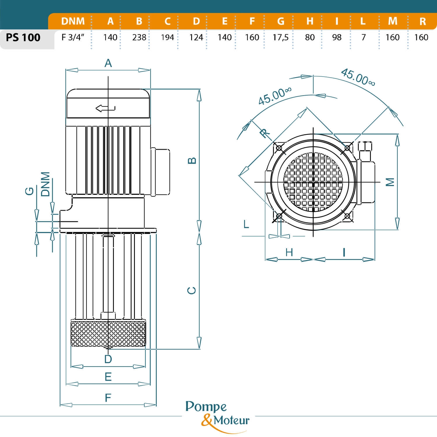 Pompe auto-amorçante haute pression 380V - 0.9kW