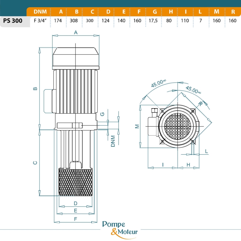 Pompe auto-amorçante haute pression 380V - 3kW
