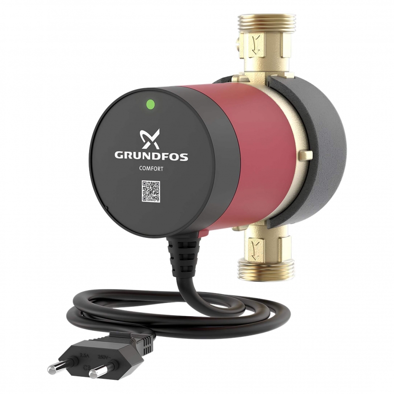Circulateur de chauffage Grundfos Comfort 15-14 BX - Vanne d'isolation + clapetAR