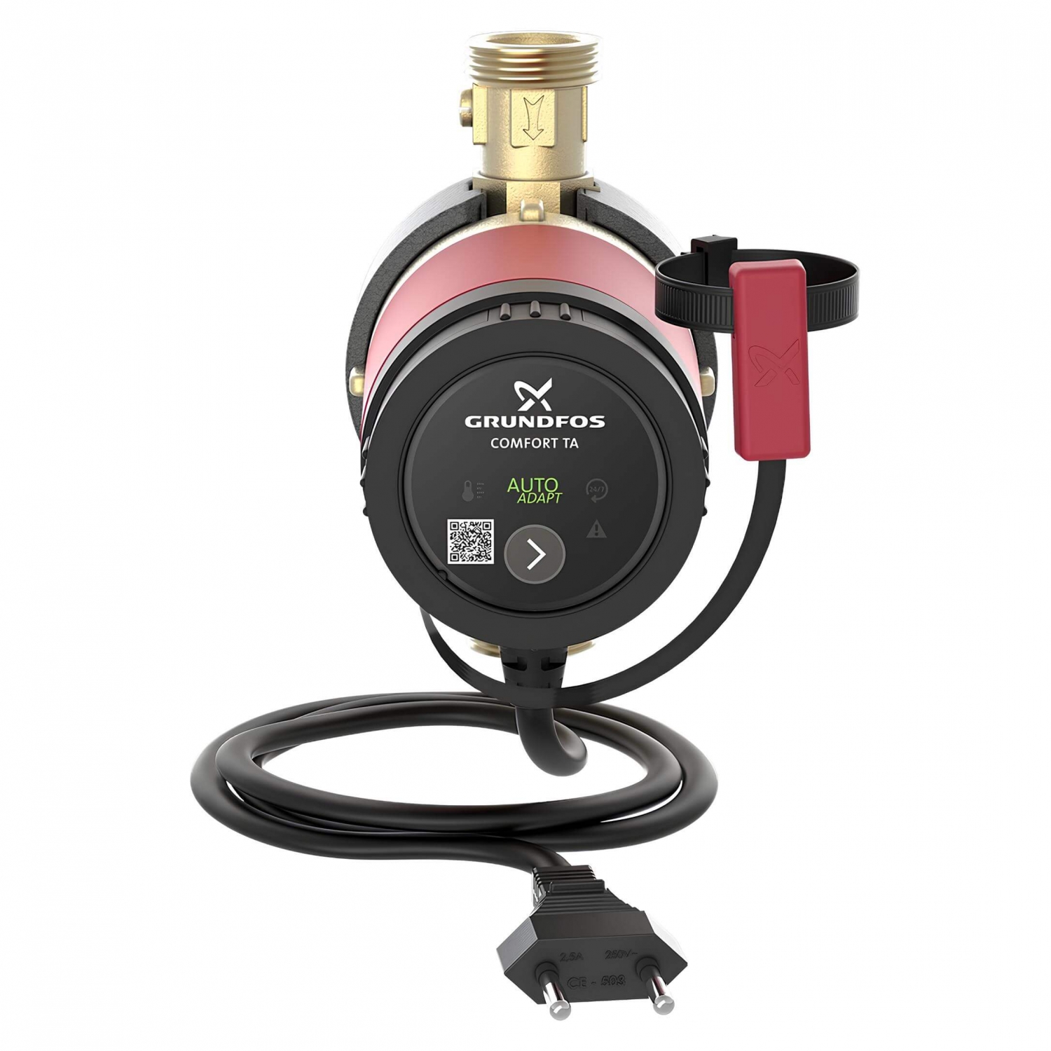 Circulateur de chauffage intelligent Grundfos Comfort 15-14 BX TA - Vanne d'isolation + clapet AR