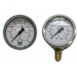 Mano. à bain d'huile Axial 0-10bars 1/4" GAS