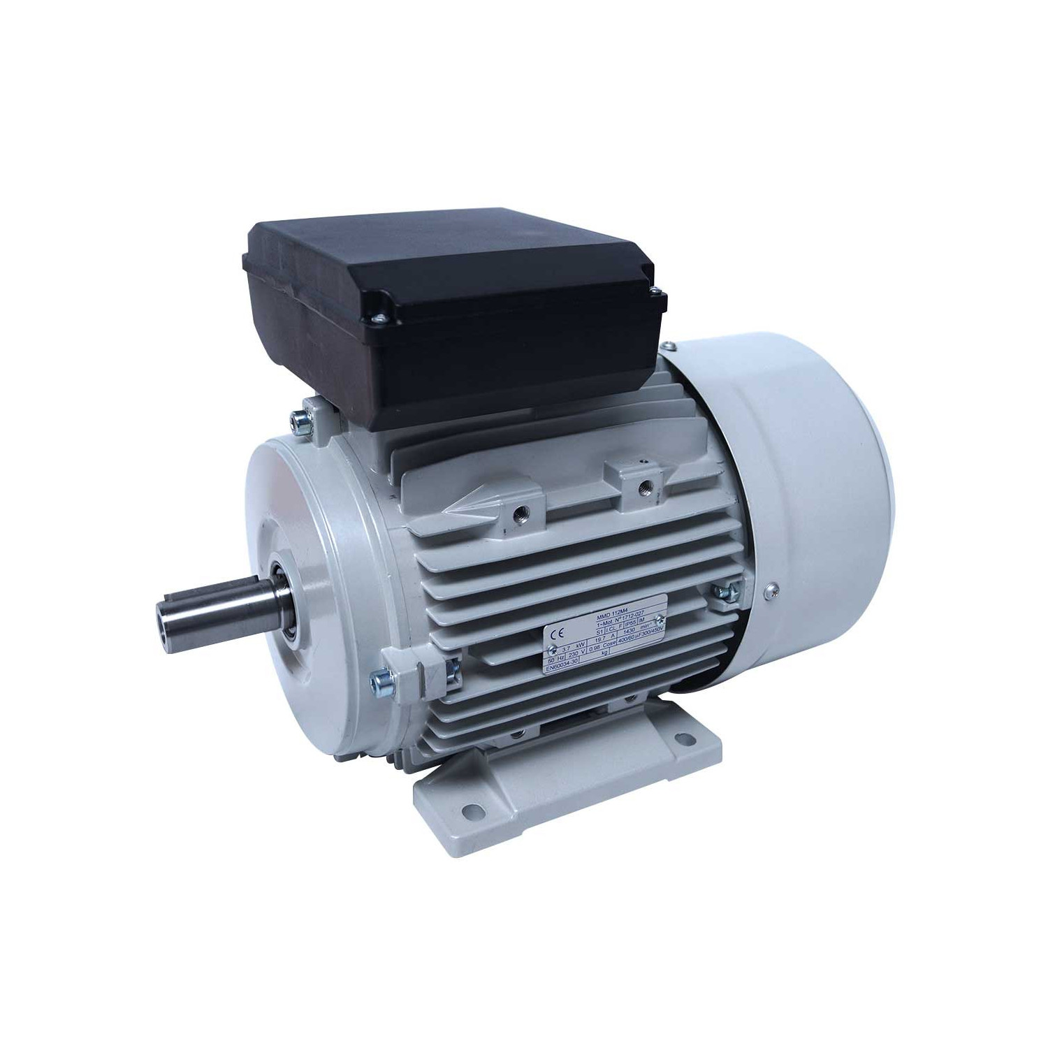 Moteur electrique 220v monophasé 3.7kW, 1500 tr/min, B3