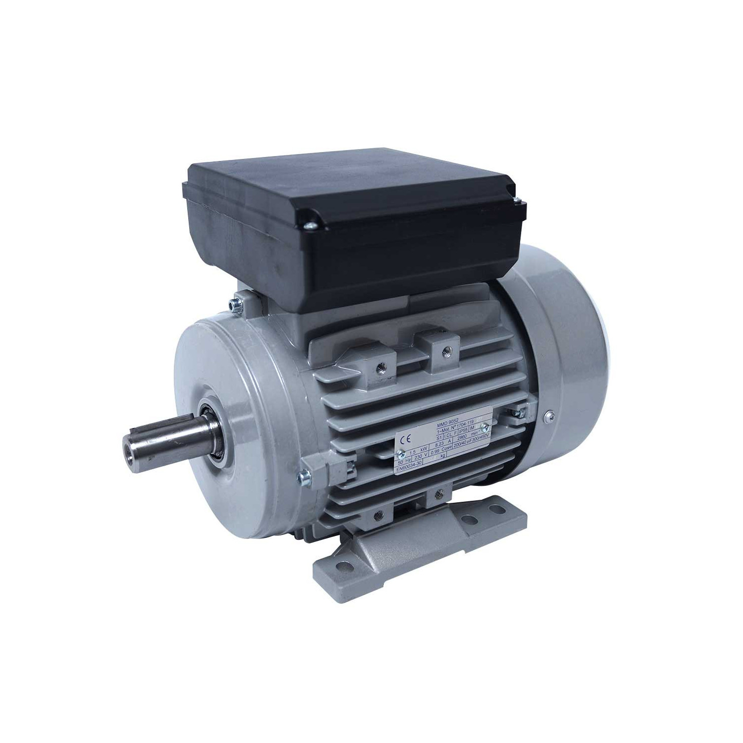 Moteur electrique 220v monophasé 1.5kW, 3000 tr/min, B3